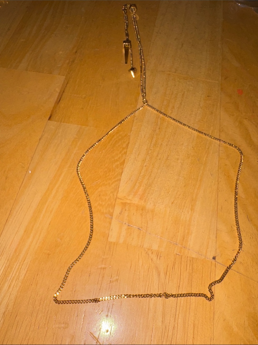 All Saints Gold-Tone Long Pendant Necklace View 5